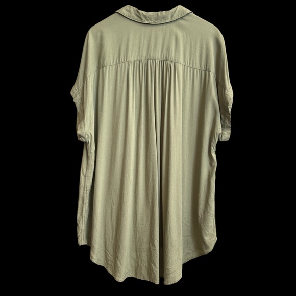 Evri Mint Green Short Cuffed Sleeve Pullover‎ Tunic Blouse Plus Size 3X #279 - Picture 2 of 5